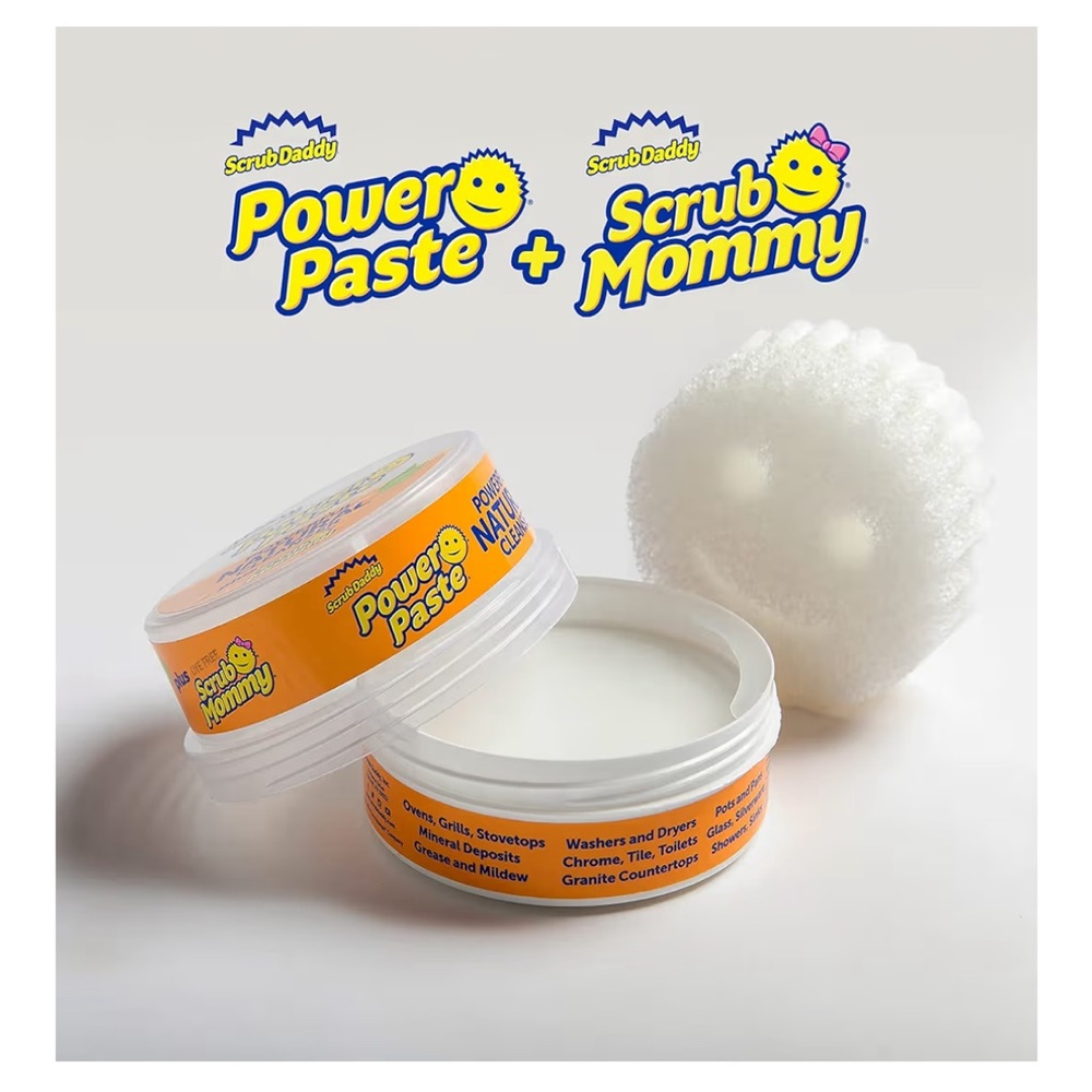 Scrub Daddy PowerPaste All Purpose Cleaning Paste Kit - + Dye Free Scrub Mommy